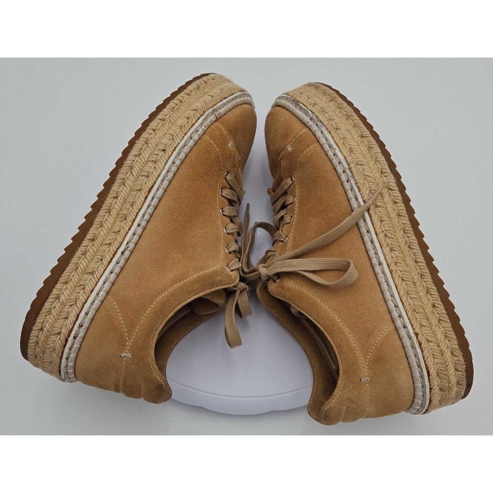 Rag & Bone KENT Tan EU/38.5 W/8.5 Suede Platform Espadrille Lace Up Sneaker *EUC - Picture 10 of 16